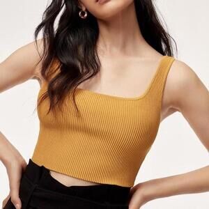 Aritzia Babaton Sculpt Crop Tank Top